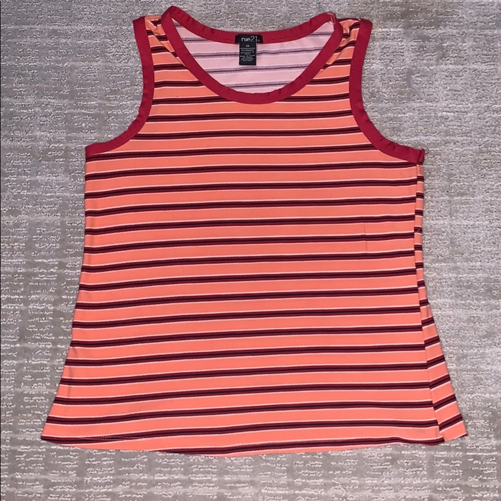 colorful striped tank top